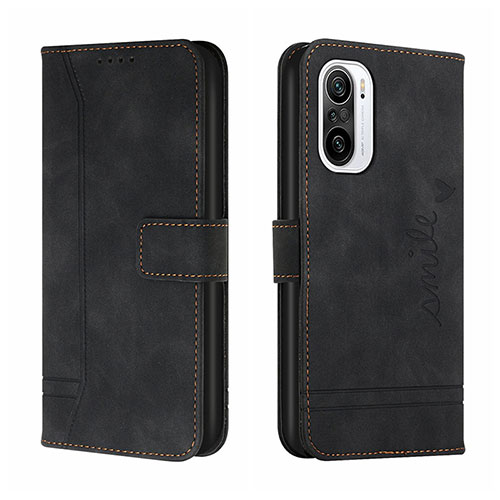 Leather Case Stands Flip Cover Holder H01X for Xiaomi Mi 11i 5G Black