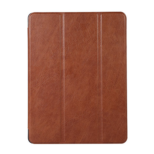 Leather Case Stands Flip Cover Holder H02 for Apple iPad Mini 4 Brown