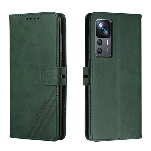 Leather Case Stands Flip Cover Holder H02X for Xiaomi Mi 12T 5G Green
