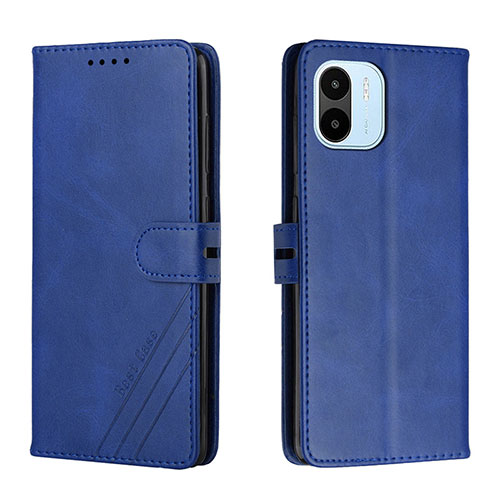 Leather Case Stands Flip Cover Holder H02X for Xiaomi Redmi A2 Plus Blue