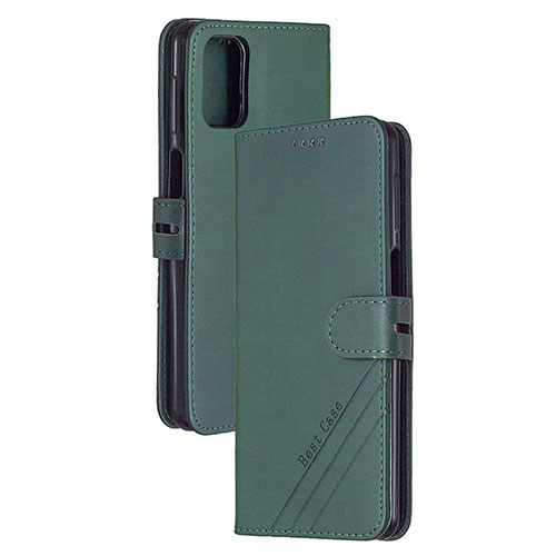 Leather Case Stands Flip Cover Holder H02X for Xiaomi Redmi K30S 5G Green