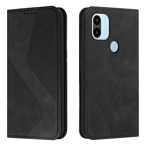 Leather Case Stands Flip Cover Holder H03X for Xiaomi Redmi A1 Plus Black