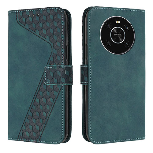 Leather Case Stands Flip Cover Holder H04X for Huawei Honor Magic4 Lite 4G Green