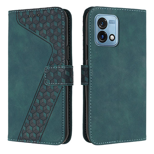 Leather Case Stands Flip Cover Holder H04X for Motorola Moto G Stylus (2023) 5G Green