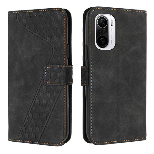 Leather Case Stands Flip Cover Holder H04X for Xiaomi Mi 11X Pro 5G Black