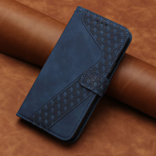 Leather Case Stands Flip Cover Holder H05X for Huawei Nova 8i Blue