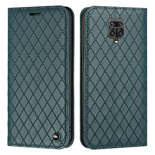 Leather Case Stands Flip Cover Holder H05X for Xiaomi Poco M2 Pro Green