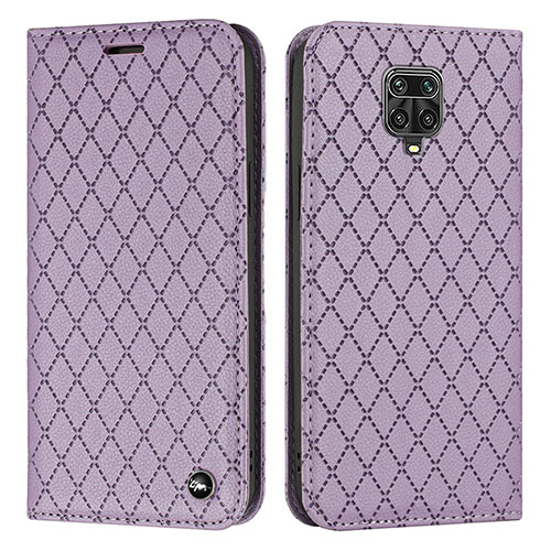 Leather Case Stands Flip Cover Holder H05X for Xiaomi Poco M2 Pro Purple