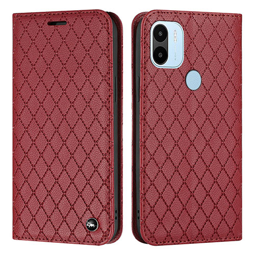 Leather Case Stands Flip Cover Holder H05X for Xiaomi Redmi A1 Plus Red