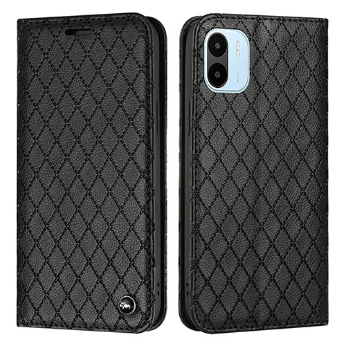 Leather Case Stands Flip Cover Holder H05X for Xiaomi Redmi A2 Black