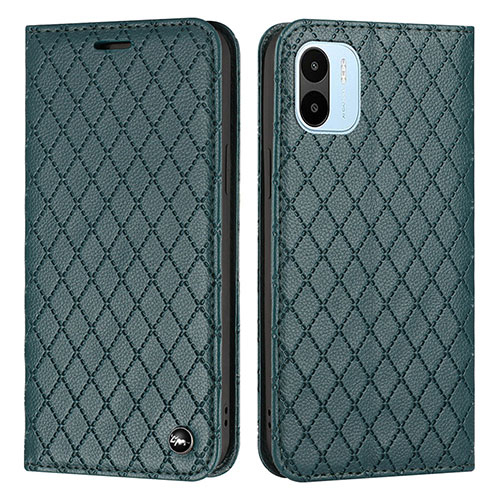 Leather Case Stands Flip Cover Holder H05X for Xiaomi Redmi A2 Plus Green