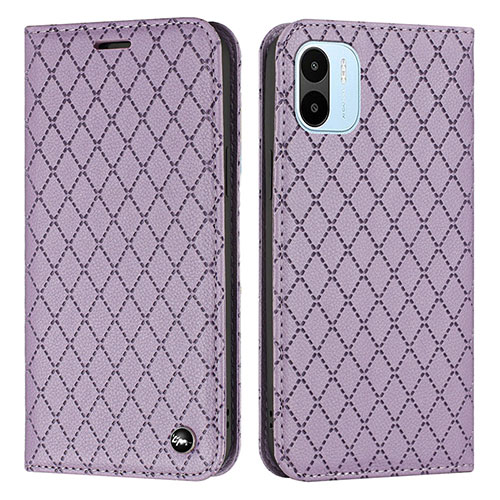 Leather Case Stands Flip Cover Holder H05X for Xiaomi Redmi A2 Plus Purple