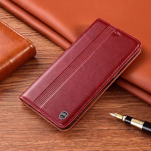 Leather Case Stands Flip Cover Holder H06P for Sony Xperia 10 III Lite Red