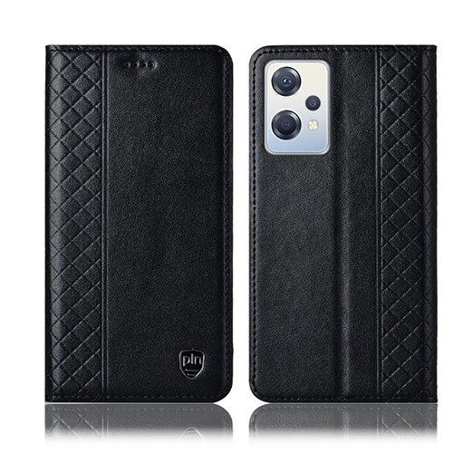 Leather Case Stands Flip Cover Holder H07P for OnePlus Nord CE 2 Lite 5G Black