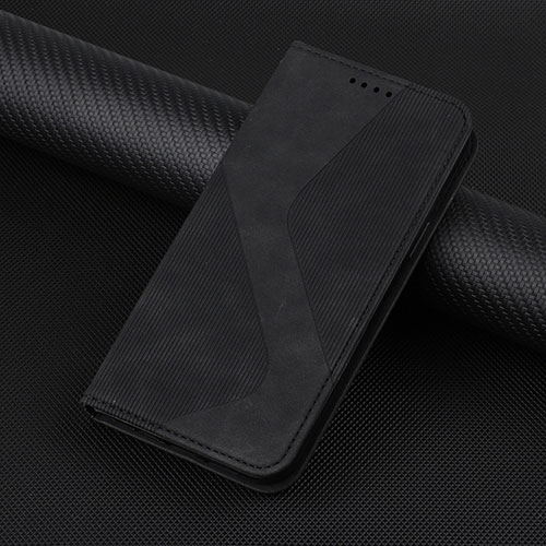 Leather Case Stands Flip Cover Holder H07X for Google Pixel 6 Pro 5G Black