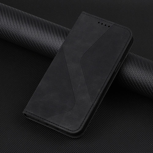 Leather Case Stands Flip Cover Holder H07X for Google Pixel 7 5G Black