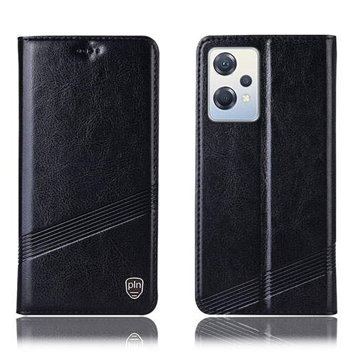 Leather Case Stands Flip Cover Holder H09P for OnePlus Nord CE 2 Lite 5G Black