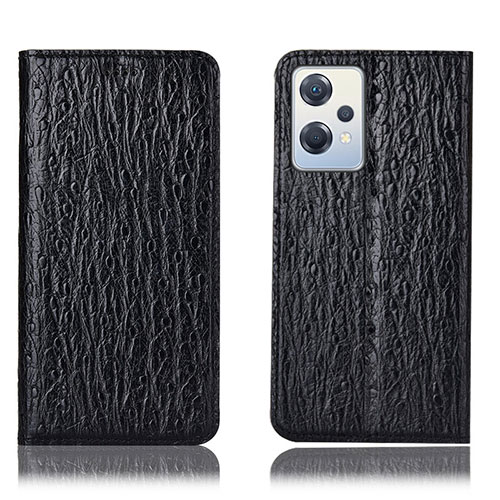 Leather Case Stands Flip Cover Holder H18P for OnePlus Nord CE 2 Lite 5G Black