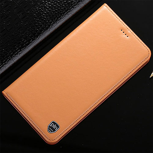 Leather Case Stands Flip Cover Holder H20P for Vivo iQOO 9 Pro 5G Orange