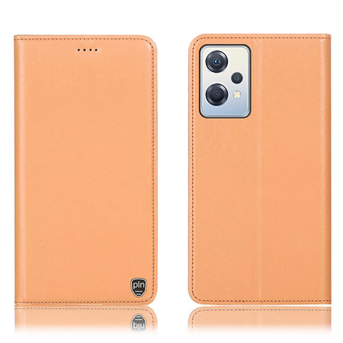 Leather Case Stands Flip Cover Holder H21P for OnePlus Nord CE 2 Lite 5G Orange