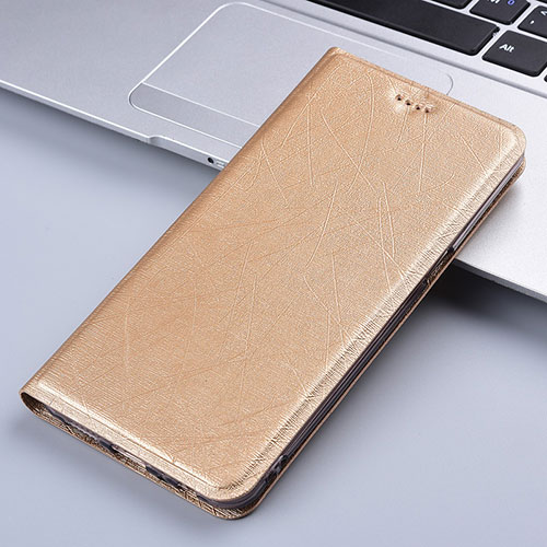 Leather Case Stands Flip Cover Holder H22P for Huawei Honor X9a 5G Gold