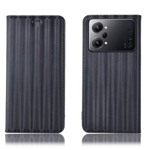 Leather Case Stands Flip Cover Holder H23P for Oppo K10 Pro 5G Black