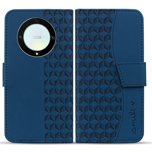 Leather Case Stands Flip Cover Holder HF1 for Huawei Mate 60 Blue