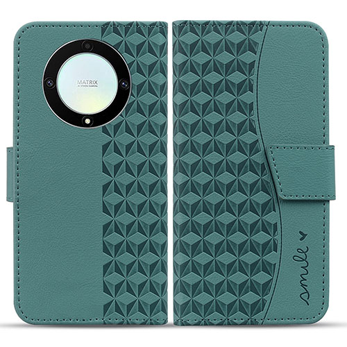 Leather Case Stands Flip Cover Holder HF1 for Huawei Mate 60 Pro Green