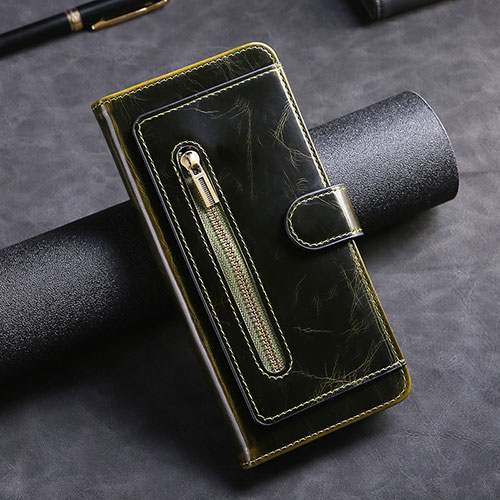 Leather Case Stands Flip Cover Holder JDK for Xiaomi Redmi K40 5G Army green