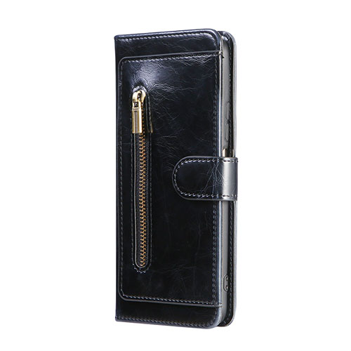 Leather Case Stands Flip Cover Holder JDK for Xiaomi Redmi Note 10T 5G Black