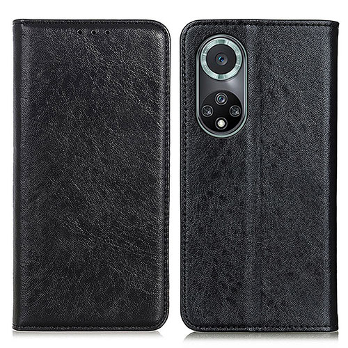 Leather Case Stands Flip Cover Holder K01Z for Huawei Honor 50 Pro 5G Black