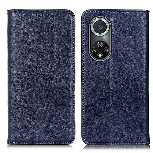 Leather Case Stands Flip Cover Holder K01Z for Huawei Nova 9 Pro Blue