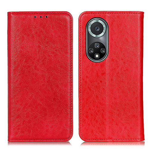 Leather Case Stands Flip Cover Holder K01Z for Huawei Nova 9 Pro Red