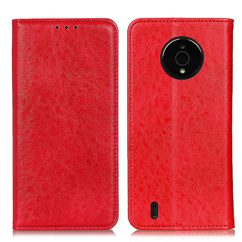 Leather Case Stands Flip Cover Holder K01Z for Nokia C200 Red