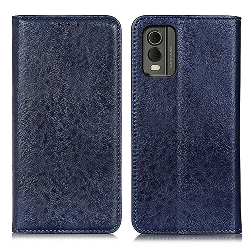 Leather Case Stands Flip Cover Holder K01Z for Nokia C210 Blue