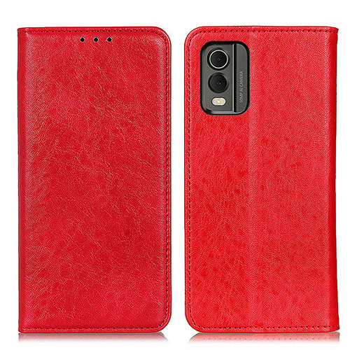 Leather Case Stands Flip Cover Holder K01Z for Nokia C210 Red