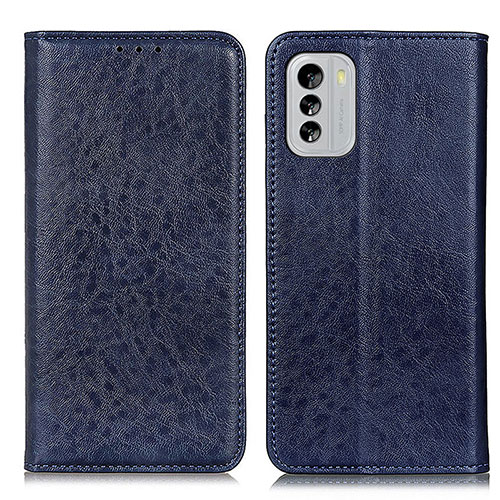 Leather Case Stands Flip Cover Holder K01Z for Nokia G60 5G Blue