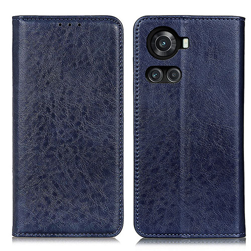 Leather Case Stands Flip Cover Holder K01Z for OnePlus Ace 5G Blue