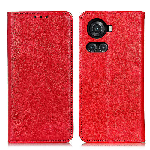 Leather Case Stands Flip Cover Holder K01Z for OnePlus Ace 5G Red