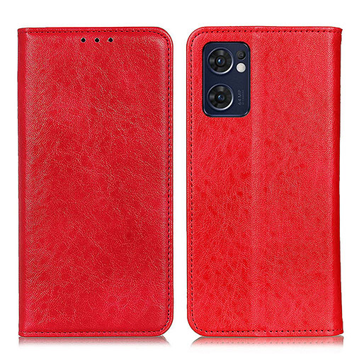 Leather Case Stands Flip Cover Holder K01Z for OnePlus Nord CE 2 5G Red