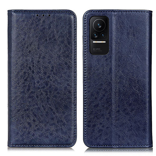 Leather Case Stands Flip Cover Holder K01Z for Xiaomi Civi 5G Blue