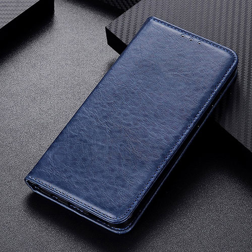 Leather Case Stands Flip Cover Holder K01Z for Xiaomi Redmi K40 5G Blue