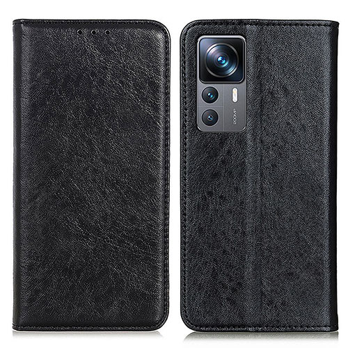 Leather Case Stands Flip Cover Holder K01Z for Xiaomi Redmi K50 Ultra 5G Black