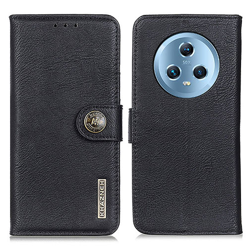 Leather Case Stands Flip Cover Holder K02Z for Huawei Honor Magic5 5G Black