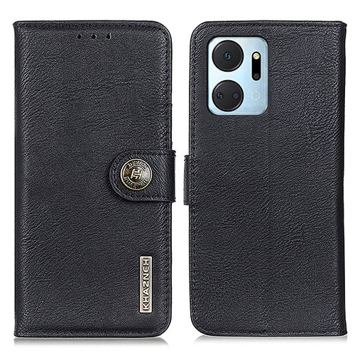 Leather Case Stands Flip Cover Holder K02Z for Huawei Honor X7a Black