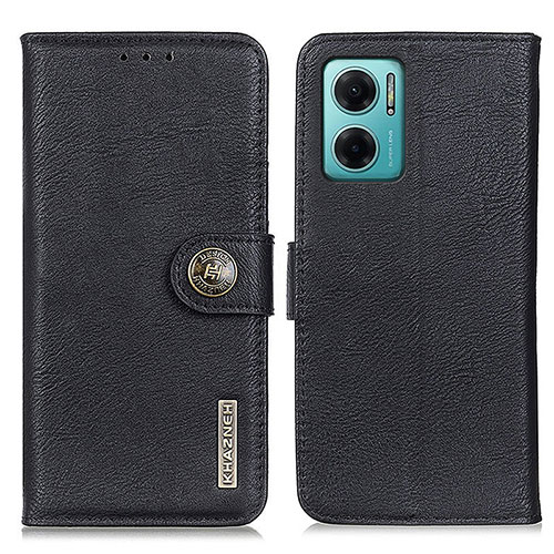 Leather Case Stands Flip Cover Holder K02Z for Xiaomi Redmi 11 Prime 5G Black