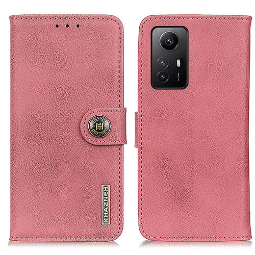 Leather Case Stands Flip Cover Holder K02Z for Xiaomi Redmi Note 12S Pink