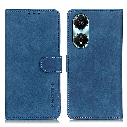 Leather Case Stands Flip Cover Holder K03Z for Huawei Honor X5 Plus Blue