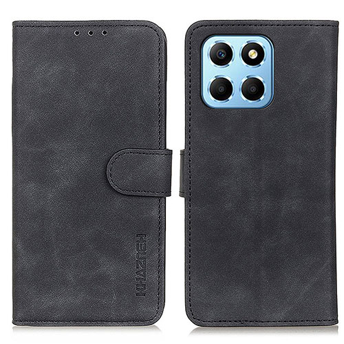 Leather Case Stands Flip Cover Holder K03Z for Huawei Honor X6 5G Black