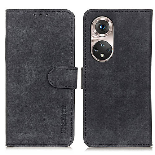 Leather Case Stands Flip Cover Holder K03Z for Huawei Nova 9 Pro Black